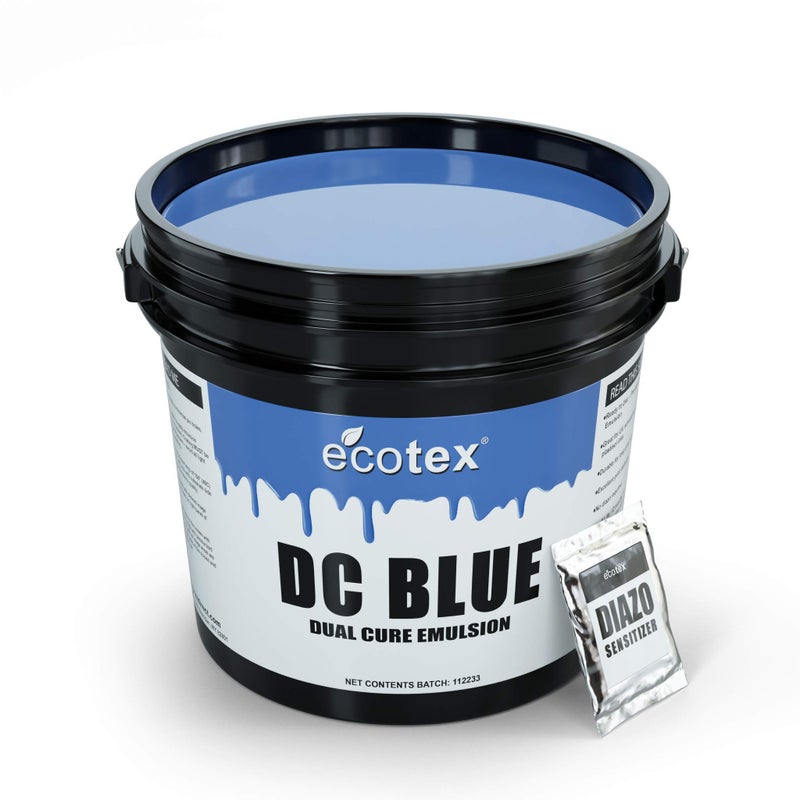 EcotexÂ® DC Blue Screen Printing Emulsion (Pint - 16oz.) Diazo Required Photo Emulsion for Silk Screens and Fabric- for Screen Printing Plastisol Ink and Water Based Ink, Screen Printing Supplies - Image 1